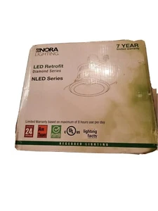 Nora Lighting LED Retrofit NLED Diamond Series Recessed Lighting Fixture Can - Picture 1 of 4