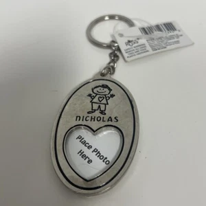Russ Personalisierter Foto Schlüsselanhänger Nikolaus Silber Metall Key Chain Ring - Bild 1 von 4