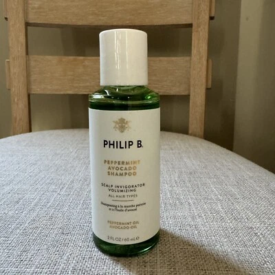 PHILIP B Peppermint Avocado Shampoo Scalp Invigorator Volumizing 2oz w/o box - Image 1 of 2