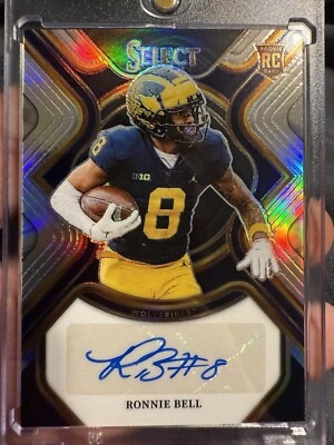 2023 Panini Select Draft Picks - Rookie Signatures #RS-RBE Ronnie Bell (AU, RC) - Image 1 of 4
