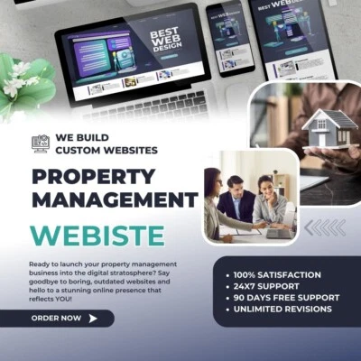 CUSTOM PROPERTY MANAGEMENT WEBSITE DESIGN - Modern, Professional & Responsive - Image 1 of 3