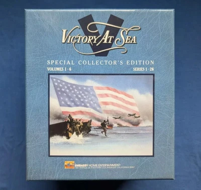Victory at Sea Special Collector's Edition 6 VHS Tape Set 1986 w/ Collection Box - Image 1 of 4