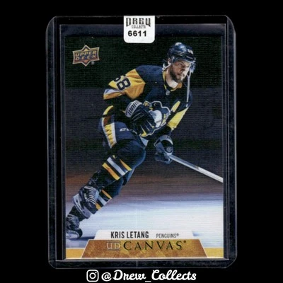 2020-21 Upper Deck #C63 Kris Letang Pittsburgh Penguins UD Canvas - Image 1 of 2