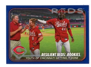 2024 TOPPS SERIES 1 ROYAL BLUE RESILENT REDS CRUZ #133 CINCINNATI RED - Picture 1 of 1