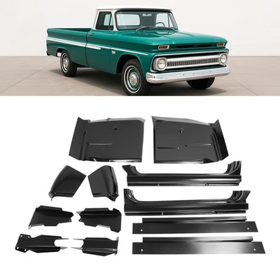 Fit 60-66 Chevy &GMC C/K Pickup Rocker Panel+Cab Corner+Support Mount+Floor Pan - Image 1 of 4