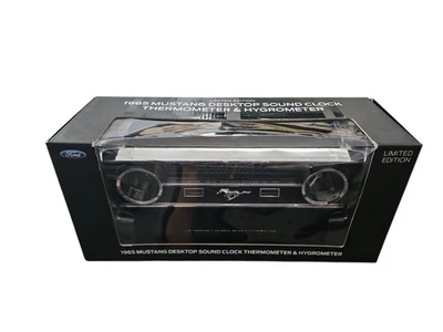 Ford 1965 Mustang Desktop Sound Clock Thermometer & Hygrometer NIB 2015 - Image 1 of 4