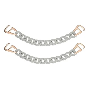 2pcs Shoe Charm Chain Round Shape for Shoe Decoration, Grey - Picture 1 of 6