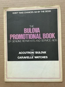 Vintage BULOVA PROMOTIONAL BOOK Repair Kits Service Aid ACCUTRON CARAVELLE Watch - Picture 1 of 5