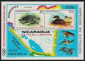 Tartarughe Nicaragua Mosca Giochi Olimpici MS 1980 MNH SG#MS2266 MI#Blocco 114 - Foto 1 di 1