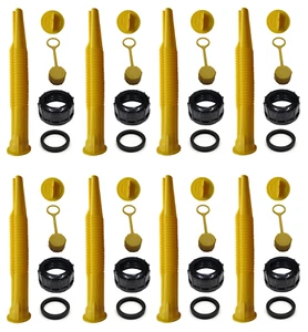 8-Pk SCEPTER GAS CAN SPOUTS & VENT KIT Moeller MIDWEST American IGLOO Eagle REDA - Picture 1 of 15