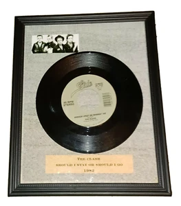 The CLASH Should I Stay or Should I Go 45 Vinile Disco Decorazione Parete - Foto 1 di 6