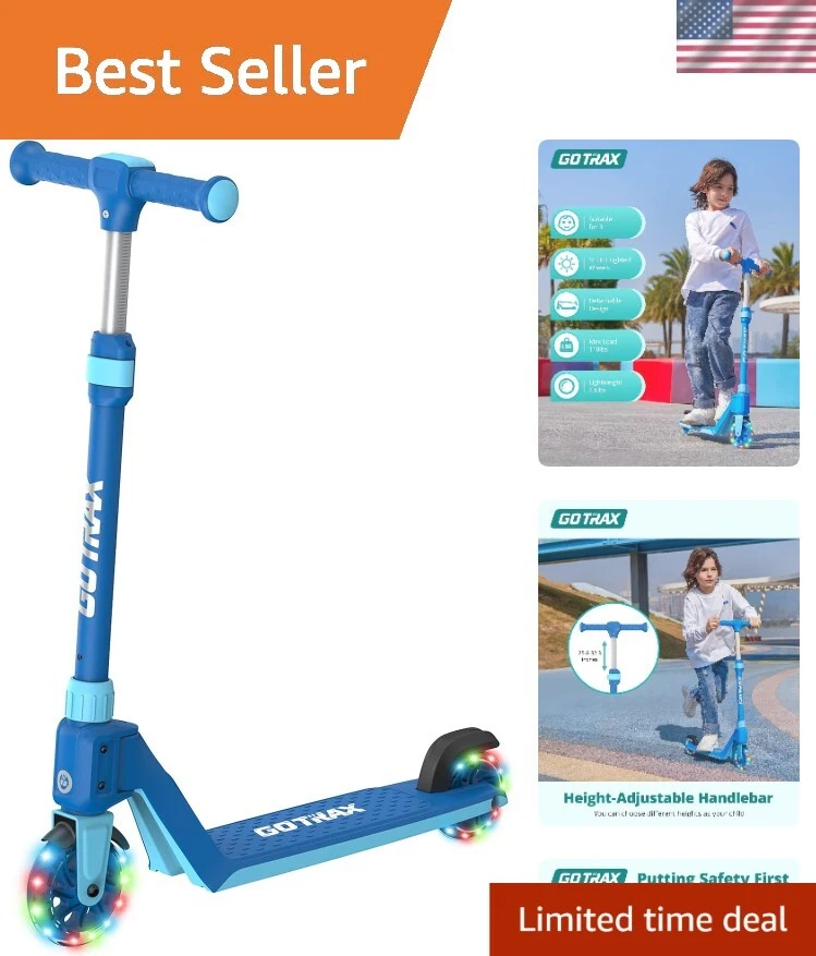 Gotrax K03 Kick Scooter For Kids 5 LED RGB Lighted Wheels 4.6 Lbs Lightweight