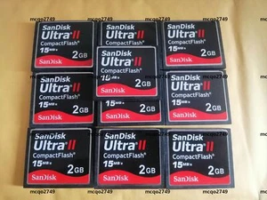 lot of 10  2GB  SanDisk  Ultra II   15mb/s  CompactFlash  CF Memory Card - Picture 1 of 3