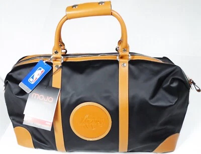 Los Angeles Lakers Debossed Signature Mojo Licensed Sport Duffle Bag Rare Collec - Image 1 of 4