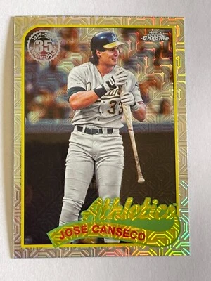2024 TOPPS CHROME JOSE CANSECO #2T89C-46 MOJO REFRACTOR ATHLETICS BASEBALL - Image 1 of 2