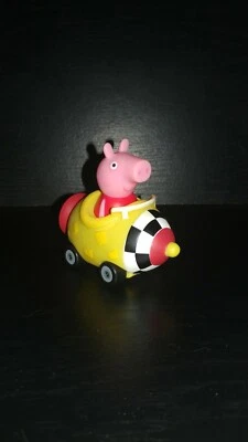 Nick Jr. Free Wheelin Peppa Pig Friends Race Car  Rocket Ship 2003 Jazwares - Image 1 of 4