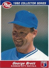 George Brett 1992 Post Cereal #11 Baseball Card