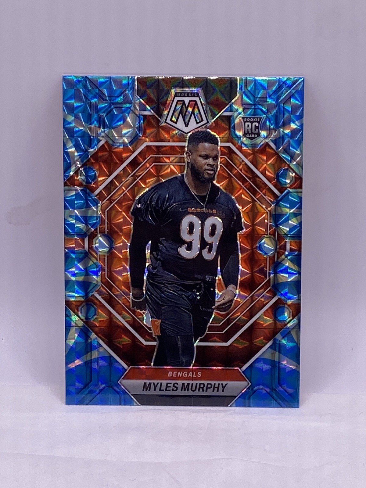 2023 MYLES MURPHY Panini Mosaic REACTIVE Blue Prizm RC #351 - Clemson Bengals