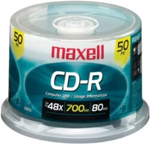 Maxell CD-R 50 Pack 700mb 80min 48x Recordable Media Discs - Picture 1 of 1