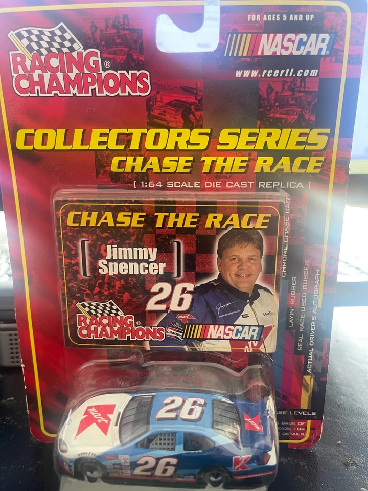 Campeones de carreras... Persigue la carrera... Jimmy Spencer... Azul Foto 1 de 1