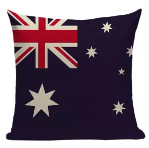 Australian Flag L8 Cushion Pillow Cover UK Union Jack Patriotic Koala Kangaroo - Picture 1 of 5