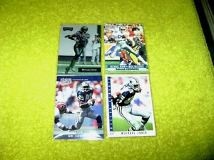 1990 / 91 Pro Set Michael Irvin & 93 Playoff + Score Mint Cowboys 4 Card Lot - Bild 1 von 5