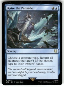 MTG - Raise the Palisade, come nuovo, comandante inglese LOTR - Foto 1 di 2