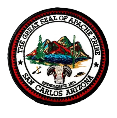 PARCHE EL GRAN SELLO DE LA TRIBU APACHE DE SAN CARLOS ARIZONA (NC3) Foto 1 de 2