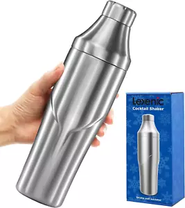 24Oz Vacuum Insulated Hybrid Cocktail Shaker - Premium 18/8 Stainless Steel - Ma - Picture 1 of 12