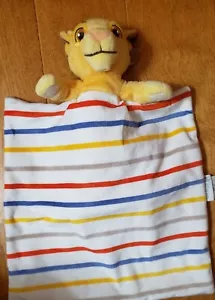 Disney Baby Simba Plüsch Lovey mit 11 Zoll quadratisch gestreifter Decke König der Löwen Polyfaser - Bild 1 von 4