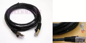 CAT6 SSTP Shielded Gigabit RJ45 Ethernet Cable 1Ft 2Ft 3Ft 5F 7 10Ft 15Ft 20 25 - Picture 1 of 10