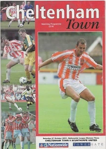2001/02 Cheltenham Town v Scunthorpe United Division 3 Programme - Picture 1 of 1