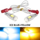 2Pcs Two-Color T15 Led Light Car Accessories Tail Lamps Motorcycle Turn Signal