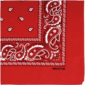 Bandana Multi-Purpose 100% Cotton Headbands for Women 22 inch Paisley Cowboy ... - Picture 1 of 7