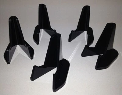 JUEGO DE 5 CABALLETES DE FICHAS DE PÓKER NEGROS - PANTALLA DE PIE DE FICHAS ENVÍO GRATUITO * Foto 1 de 3