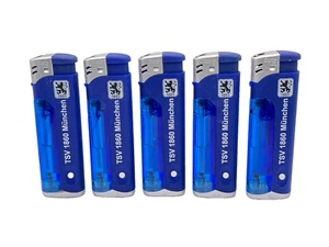 5er Set Feuerzeug TSV 1860 München NEU Fussball - Elektrofeuerzeug - Logo - Bild 1 von 5