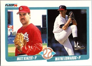 1990 Fleer - Major League Prospects Wayne Edwards, Matt Kinzer #652 (RC) - Picture 1 of 2