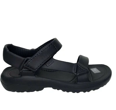 Teva Youth Boys Girls Hurricane Drift Sandal Size 1 Black Adjustable Lightweight - Image 1 of 4