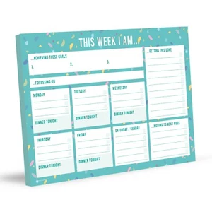 A4 Weekly Planner Notepad Productivity planner Organiser Tasks Gift New Job - Picture 1 of 5