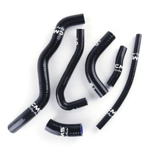 Fit 2000-2021 Suzuki DRZ 400 S DRZ400S DRZ400SM Silicone Radiator Hose Kit Black - Picture 1 of 12