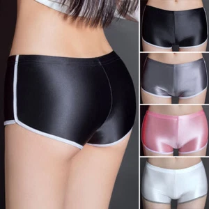 Calzoncillos boxer brillantes brillantes al aceite para mujer ropa interior elásticos pantalones cortos para niños bragas pantalones cortos - Imagen 1 de 20