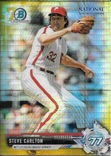 2017 Bowman Chrome National Convention Gold Refractor #SC Steve Carlton #05/50