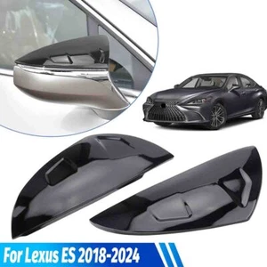 Gloss Black Car Side Rearview Mirror Cover Trim For Lexus UX ES LC LS 2018-2024 - Bild 1 von 8