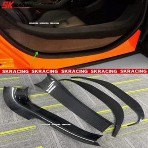 Cubierta de paneles umbral de umbral de alféizares de puerta de fibra de carbono 4 piezas para McLaren MP4-12C 650S - Imagen 1 de 18