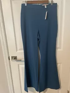 New! Anthropologie HUTCH Wide-Leg Flare Pants Size Medium Turquoise Travel! - Picture 1 of 6