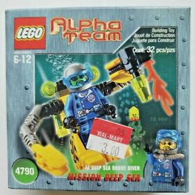 2002 Lego Alpha Team "ROBOT DIVER" - #4790  New in Sealed Box 32 pcs  SH3