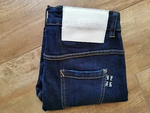 John Richmond Alonso Rock n' Roll Slim Mens Blue Denim Jeans UK W29 L27 - Picture 1 of 12