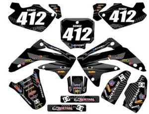 2003-2013 CR 85 MAYHEM Black Senge Graphics Kit Compatible with Honda - Picture 1 of 10