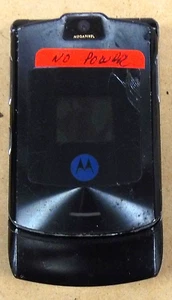 Motorola RAZR V3i - Black and Silver ( AT&T ) Cellular Flip Phone - Picture 1 of 3