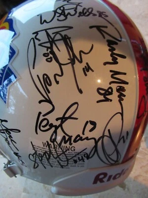 2000 NFL PRO BOWL PLAYERS AUTO HELMET w/PSA/DNA, PEYTON,EMMITT,FAULK, & OTHERS - Image 1 of 4